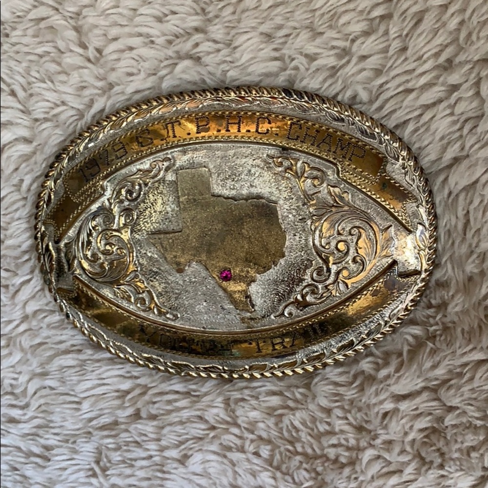 Vintage Trail Champion Bronze Buckle